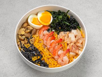 Рамен с креветками