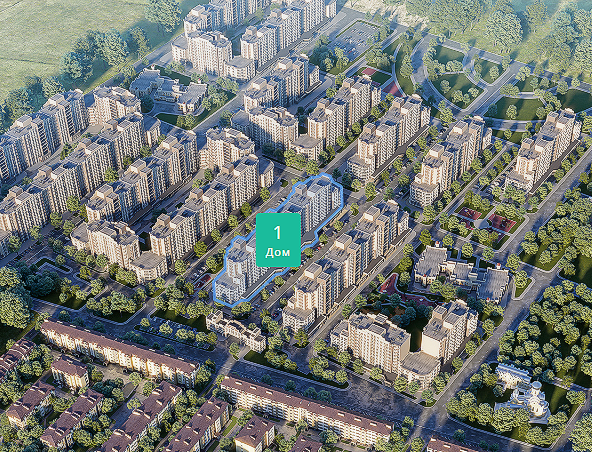 3D. Выбор жилого комплекса