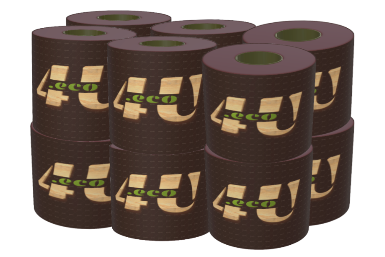 Туалетная бумага из бамбука 12 штук