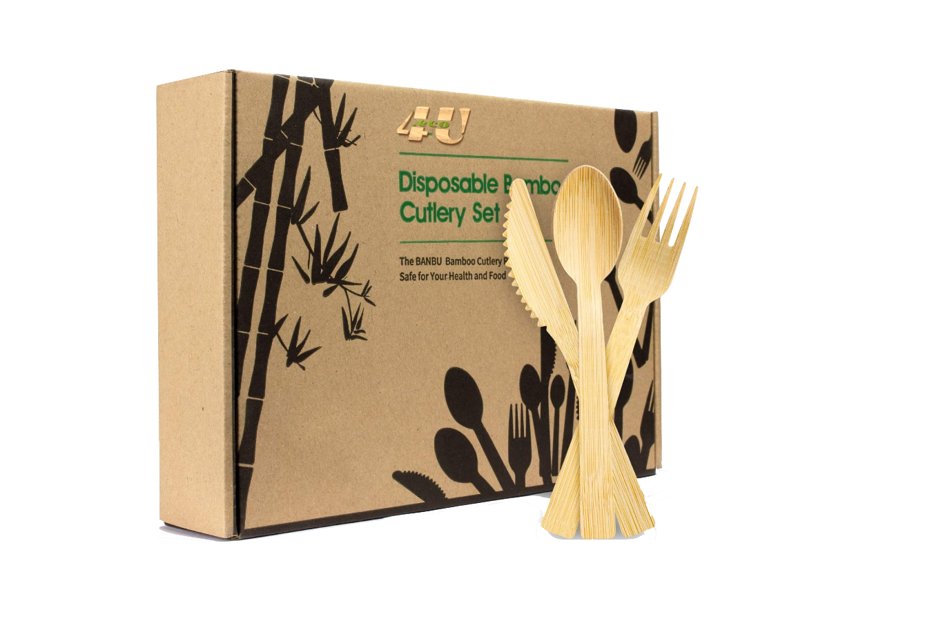 Набор посуды из бамбука