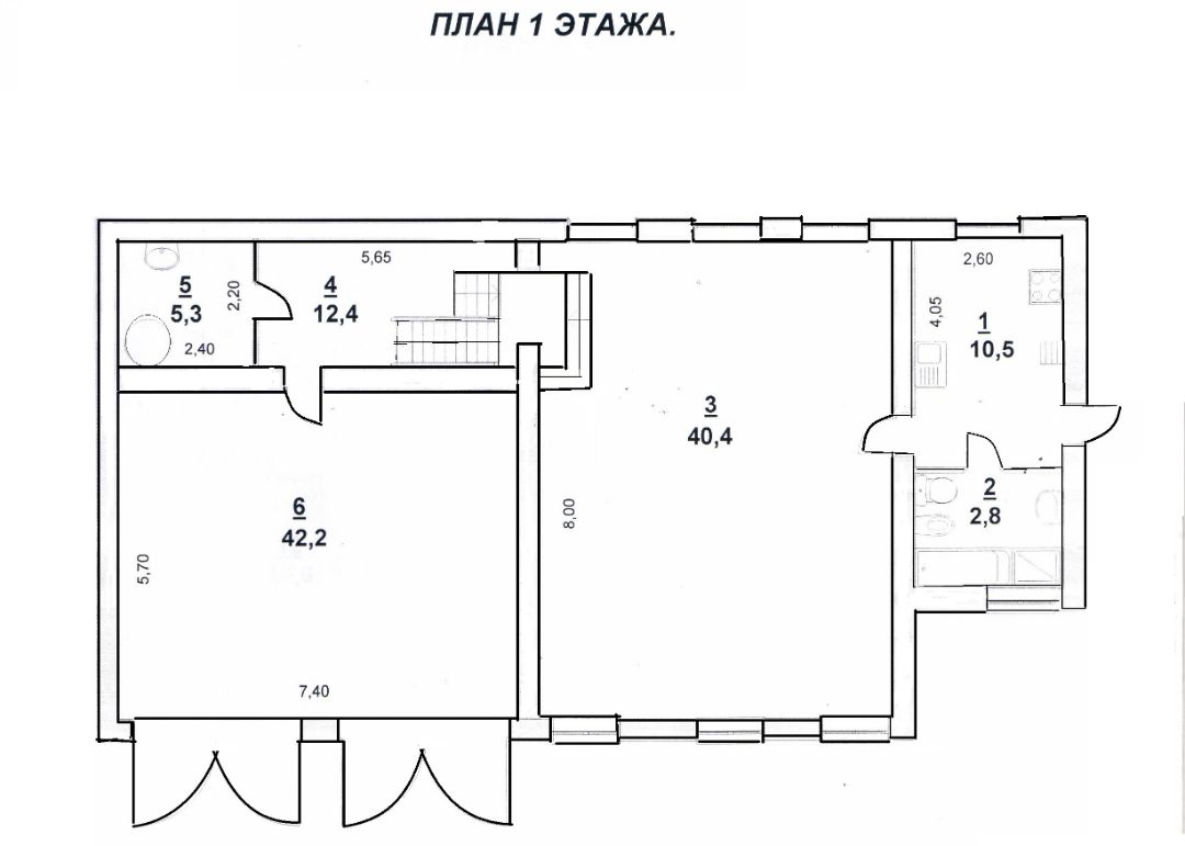 План 2 этажа - Коттедж 217 м2 озеро Сазанка Энгельс, продажа