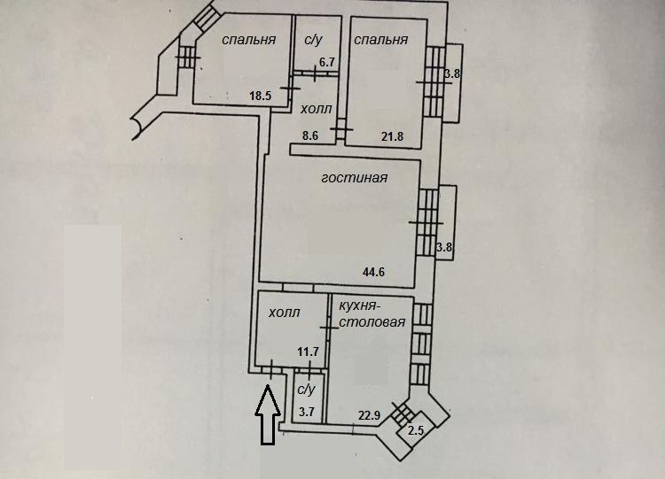 План квартиры 140 м2 Саратов Кирова 8