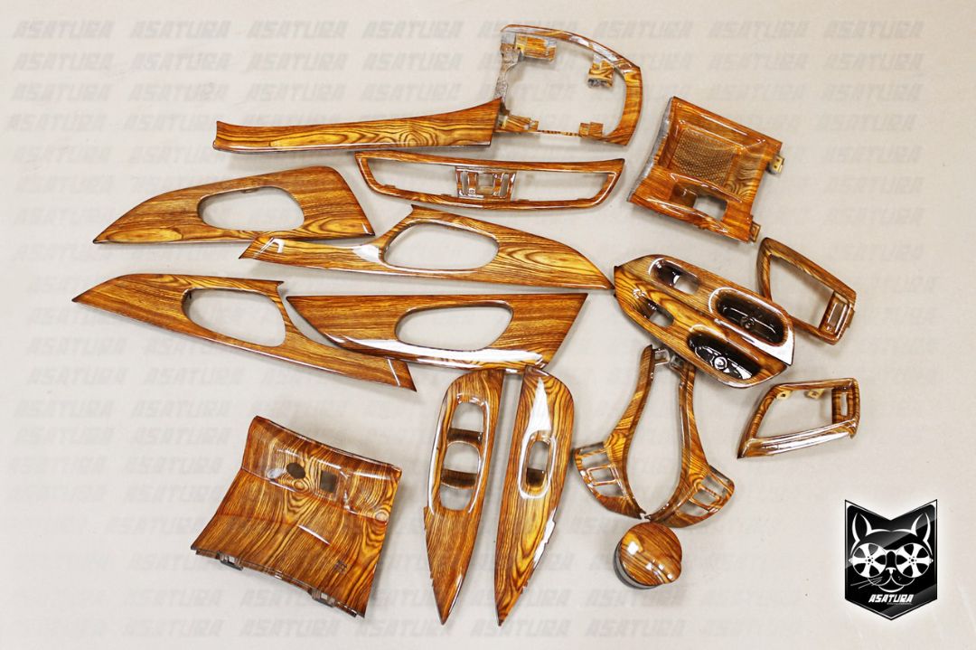 Nissan X-Trail - Аквапринт глянцевое дерево