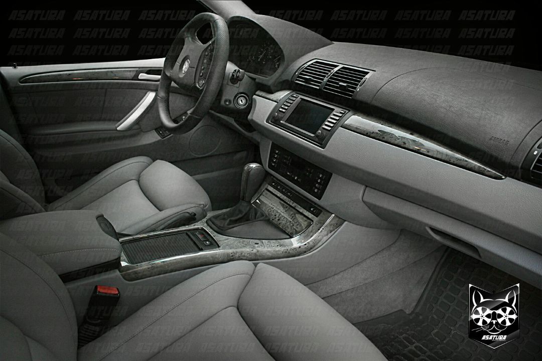 BMW X5 - Дерево серый орех