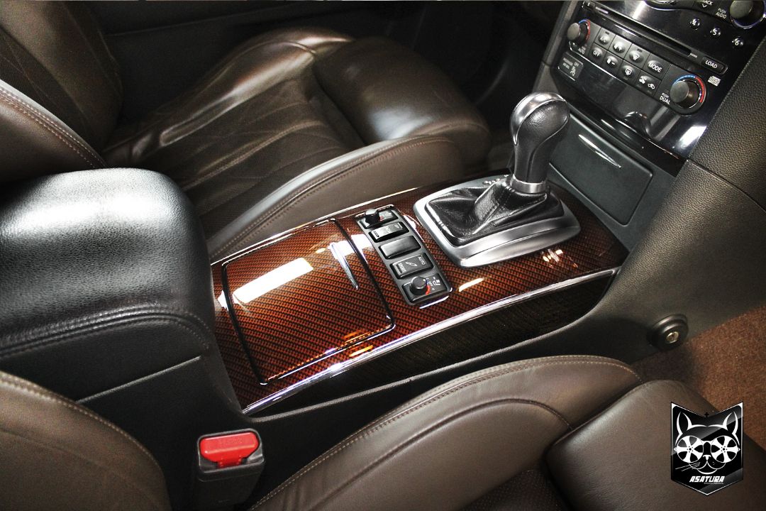 Infiniti QX 35 - Аквапринт оранжевый карбон