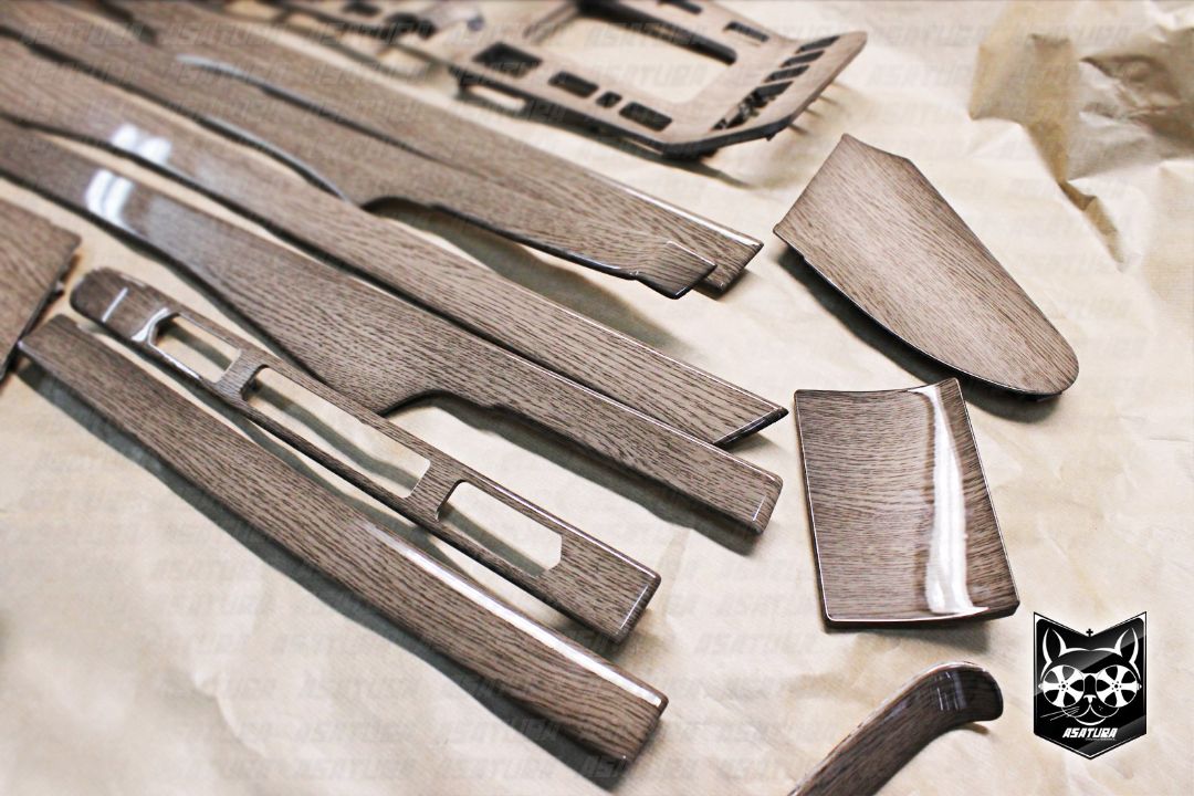 Mercedes-Benz W140 - Аквапринт дерево