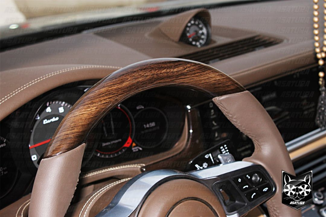 Porsche Panamera - Аквапринт дерево