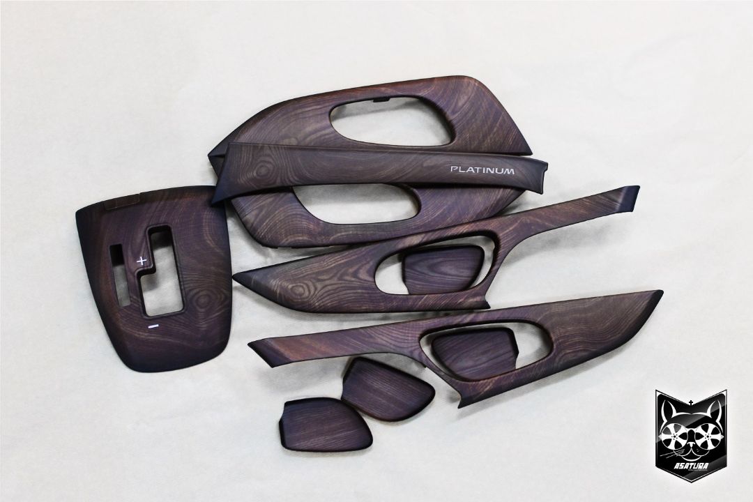 Nissan X-Trail Platinum - Аквапринт матовое дерево