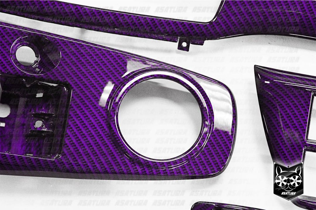 Mitsubishi Lancer 9 - Аквапринт фиолетовый карбон