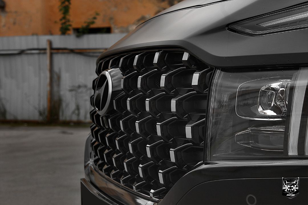 Hyundai Santa Fe - Антихром решетки