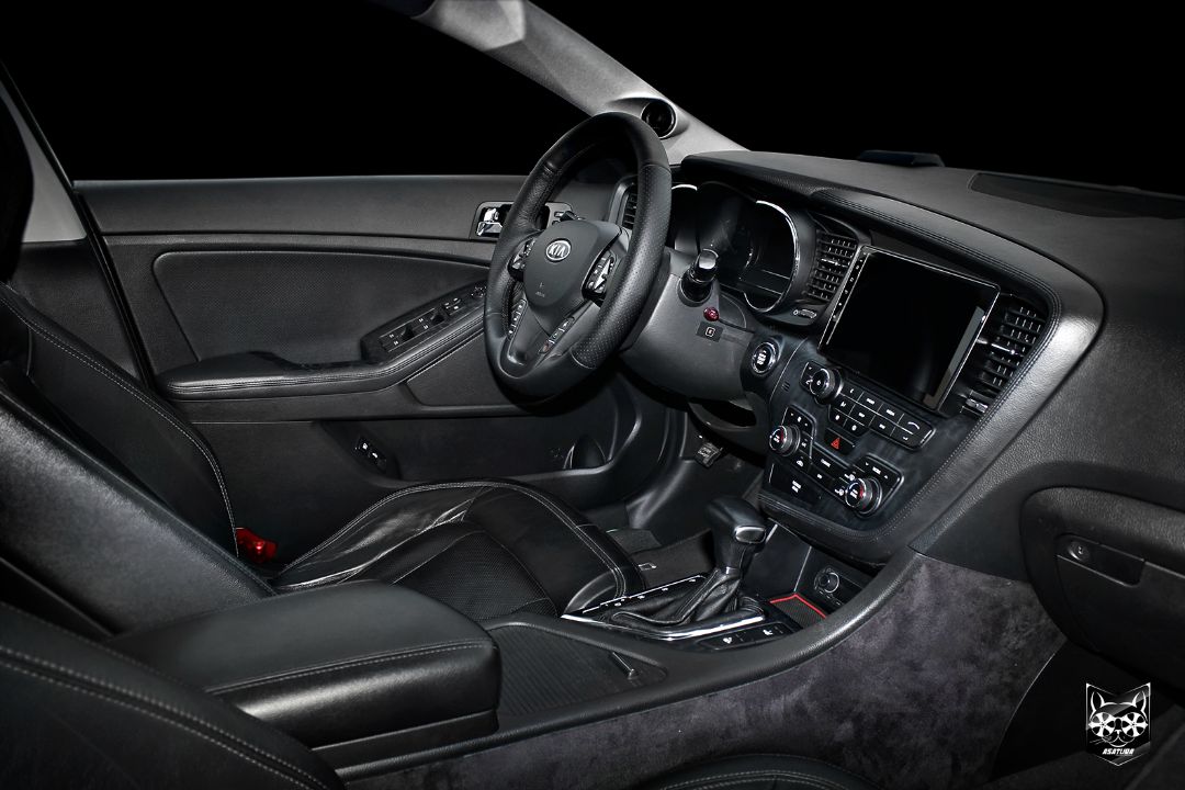 KIA Optima - Аквапринт черное дерево