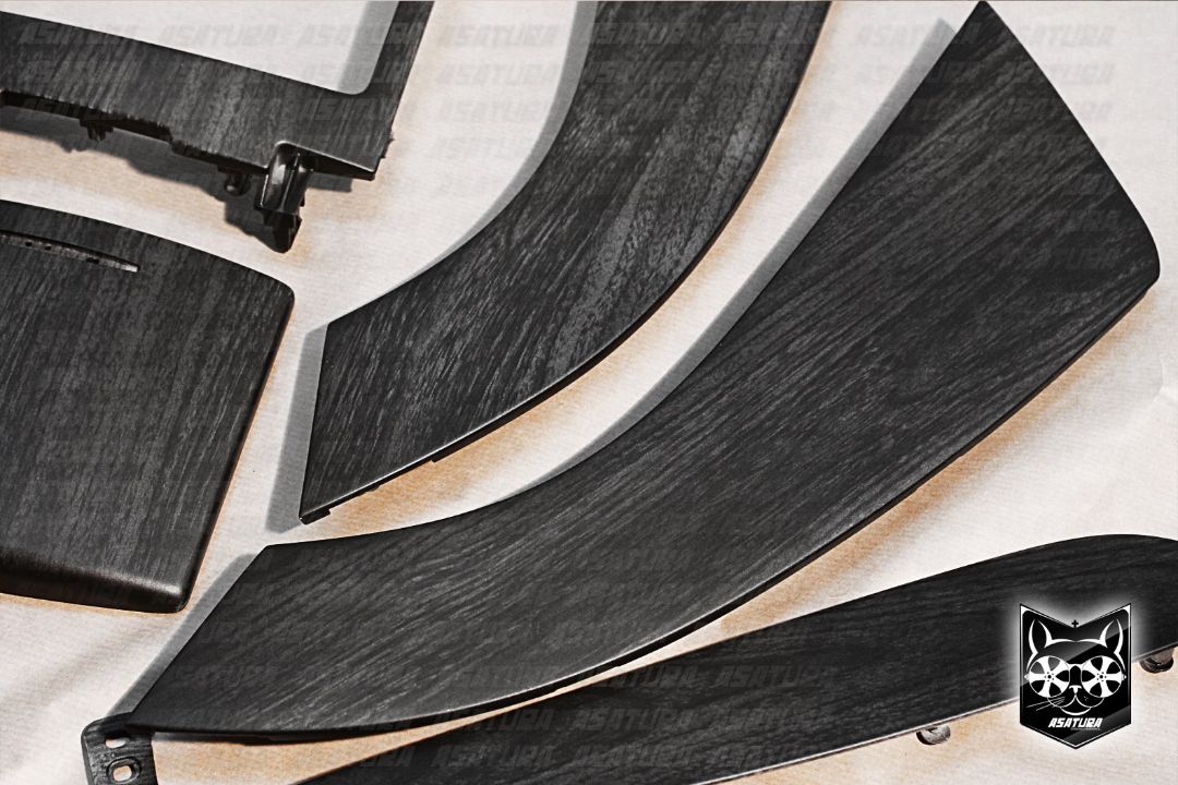 Infiniti QX 70 - Аквапринт темно-серое матовое дерево