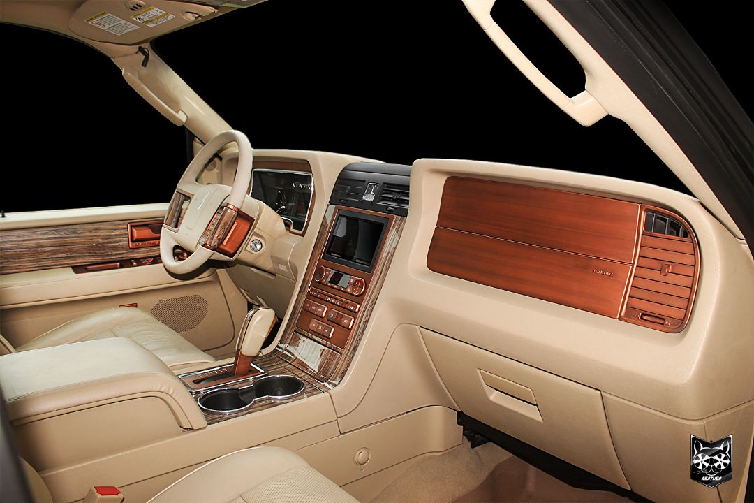 Lincoln Navigator - Аквапринт многоцветное дерево + натуральная медь