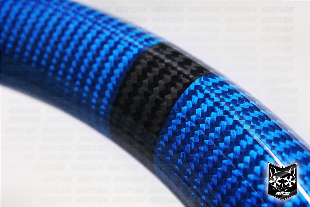 Porsche Carrera - Аквапринт синий карбон