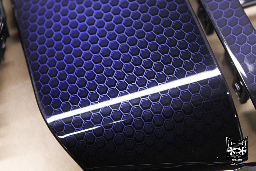 Mazda CX5 - Аквапринт синие соты