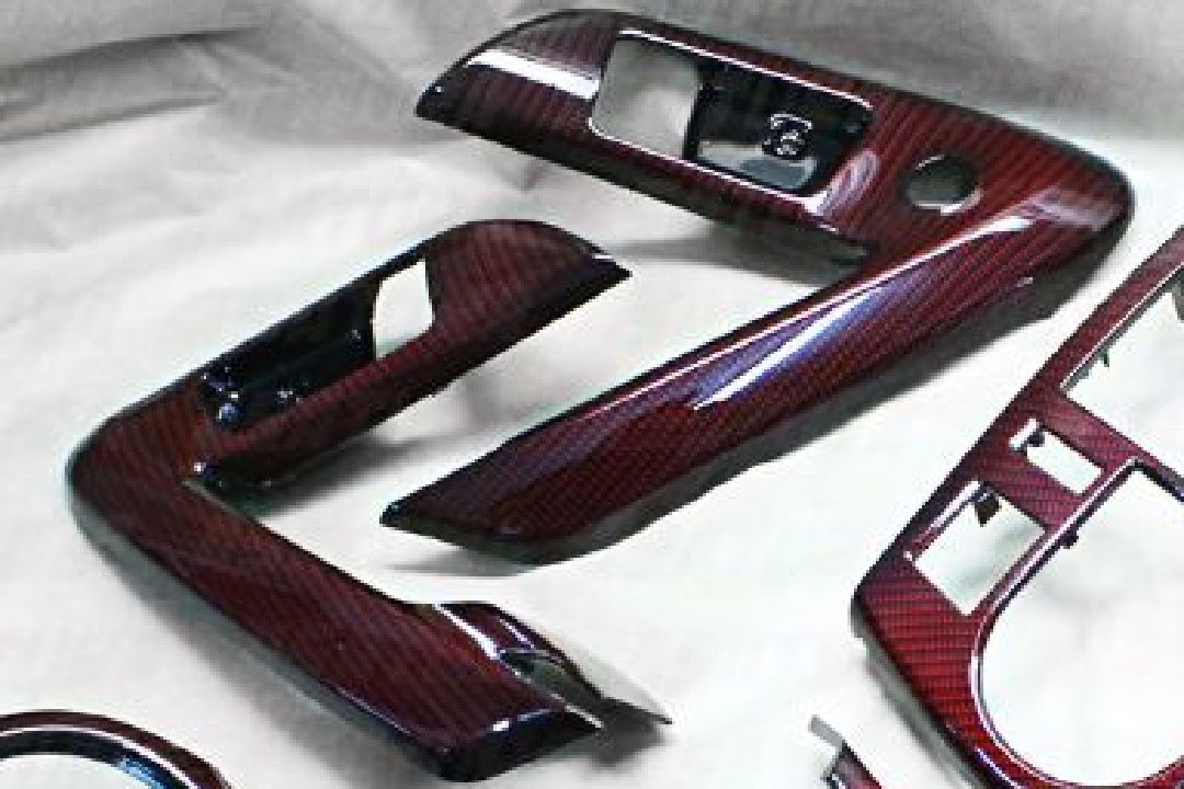 Kia Cerato - Аквапринт красный карбон