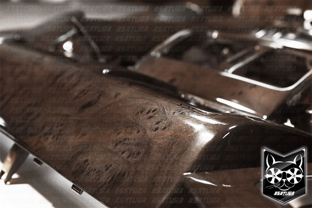 Land Cruiser Prado - Аквапринт серое дерево орех