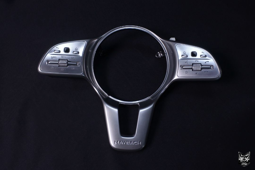 Руль от Mercedes-Benz - Покраска под матовый хром и тактильная надпись Maybach