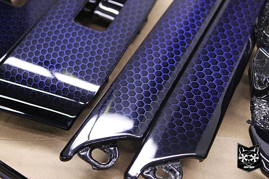 Mazda CX5 - Аквапринт синие соты