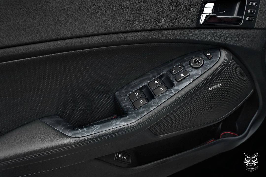 KIA Optima - Аквапринт черное дерево