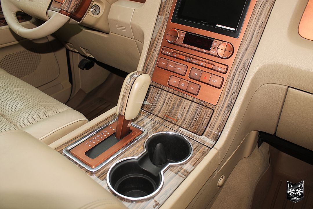 Lincoln Navigator - Аквапринт многоцветное дерево + натуральная медь