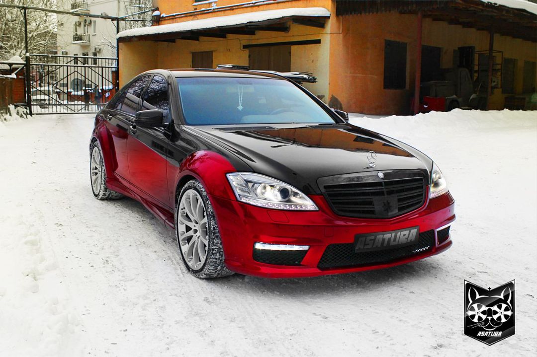 Mercedes-Benz S-сlass W221 - Карбон в экстерьере