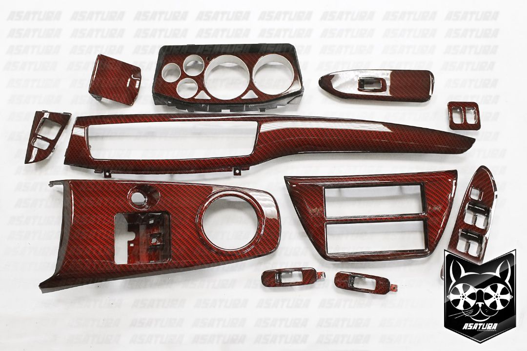 Mitsubishi Lancer 9 - Аквапринт красный карбон