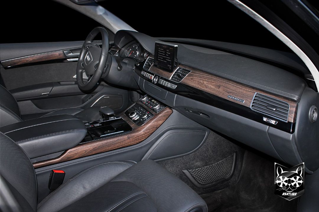 Audi A8 - Аквапринт в матовое дерево