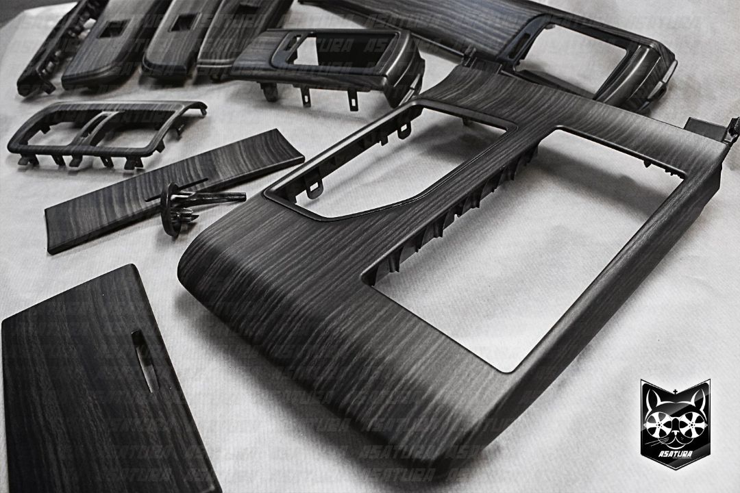 Camry - Аквапринт матовое черное дерево