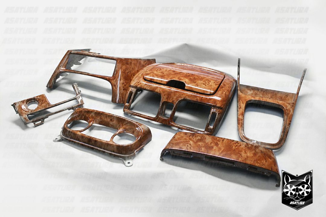 Nissan Almera - Аквапринт дерево "птичий глаз"