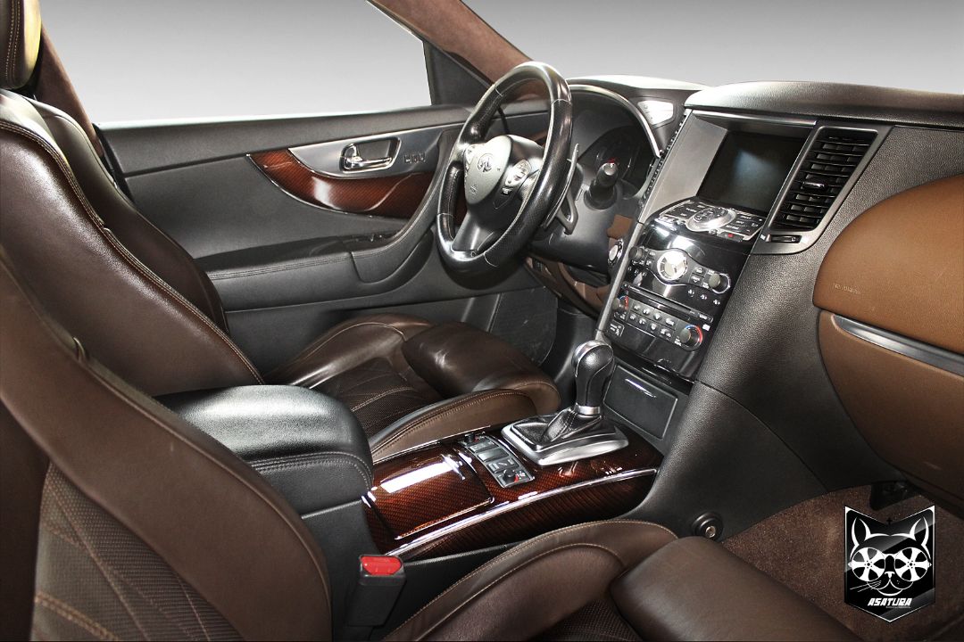 Infiniti QX 35 - Аквапринт оранжевый карбон