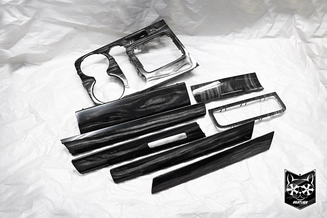 Volkswagen Touareg - Аквапринт дерево черный полисандр