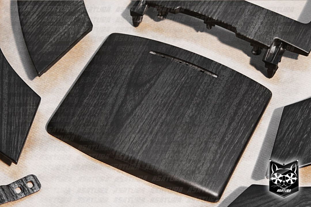 Infiniti QX 70 - Аквапринт темно-серое матовое дерево