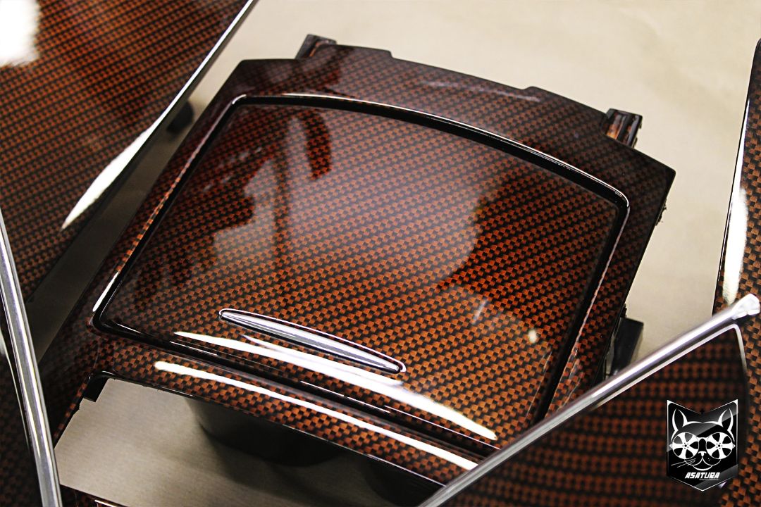 Infiniti QX 35 - Аквапринт оранжевый карбон