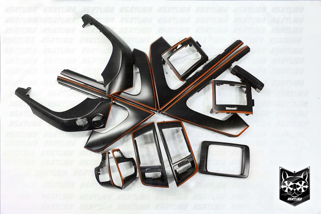 Land Cruiser 200 - Металл матовый с оранжевой окантовкой