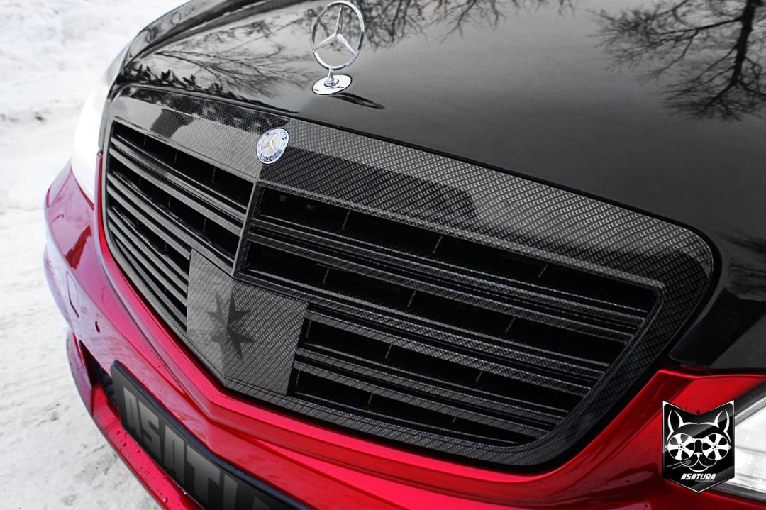 Mercedes-Benz S-сlass W221 - Карбон в экстерьере