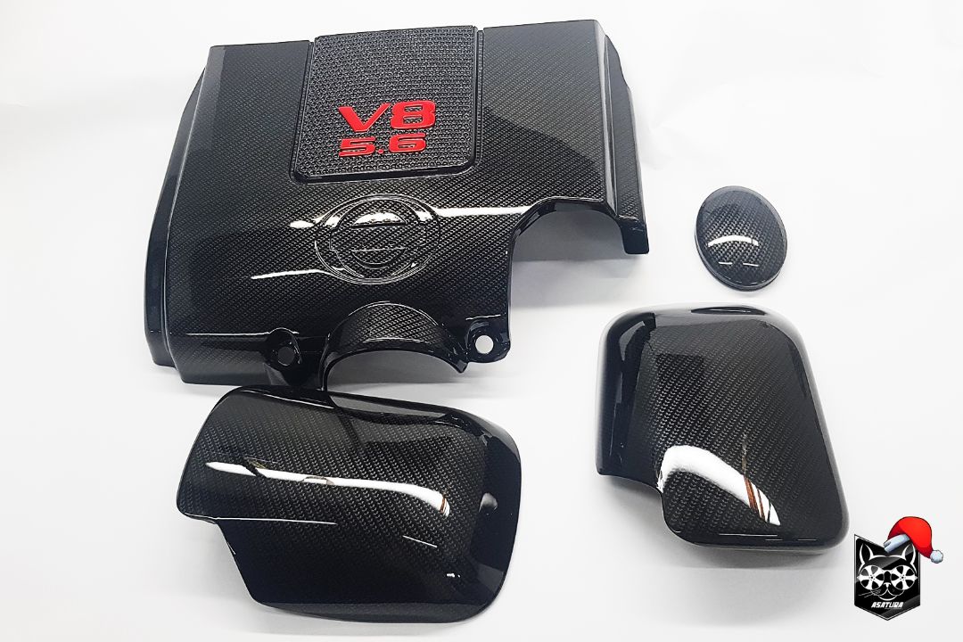 Накладка на двигатель - Аквапринт карбон