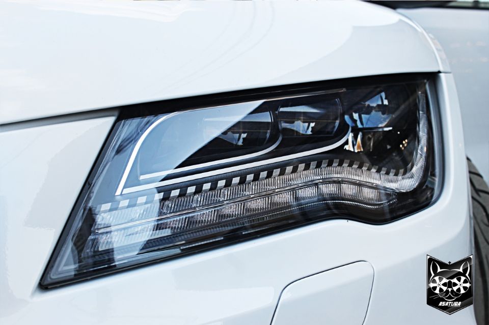 Audi A7 - окрас масок, полировка, бронирование.