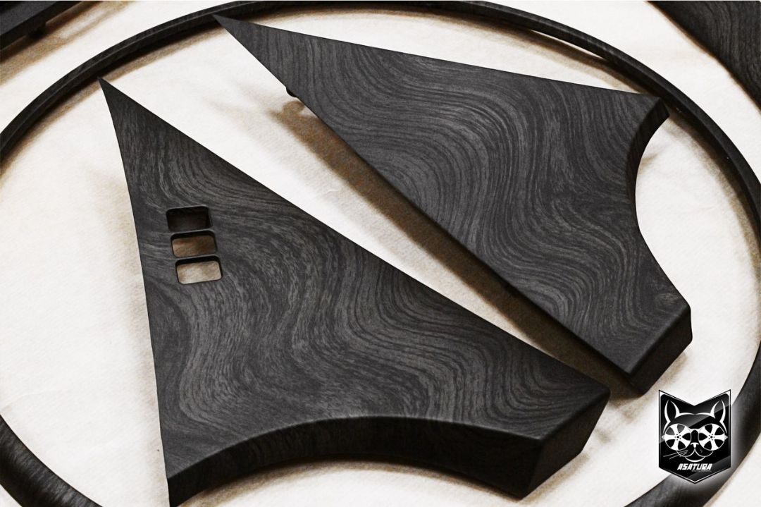 Infiniti QX 80 - Аквапринт темное матовое дерево