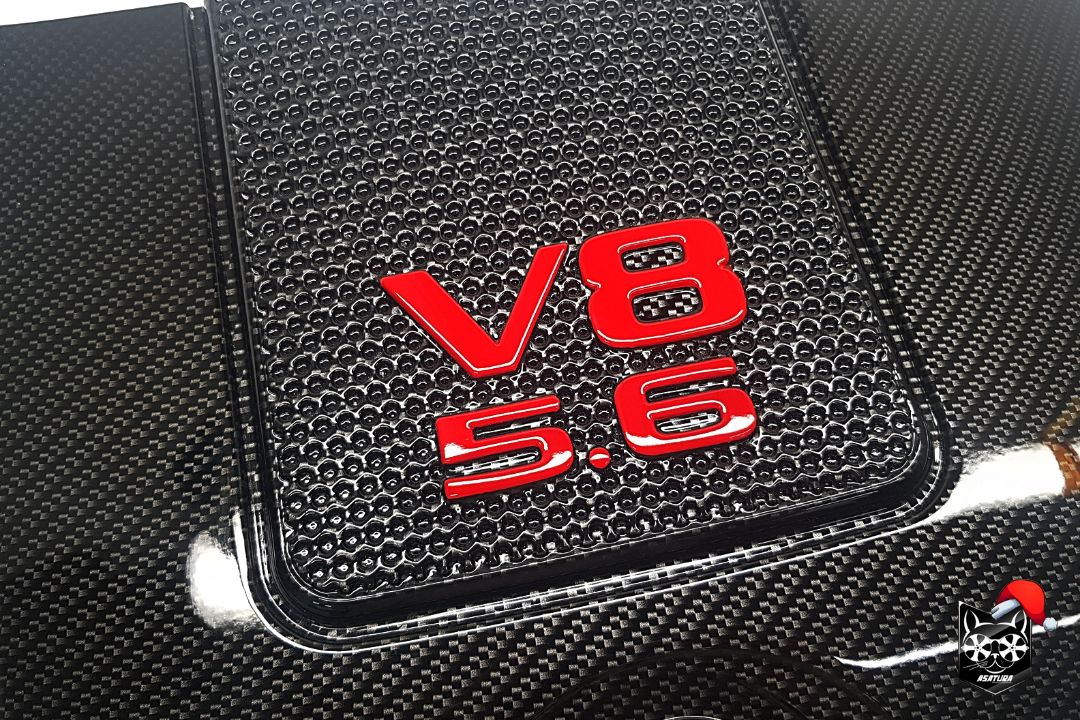 Накладка на двигатель - Аквапринт карбон