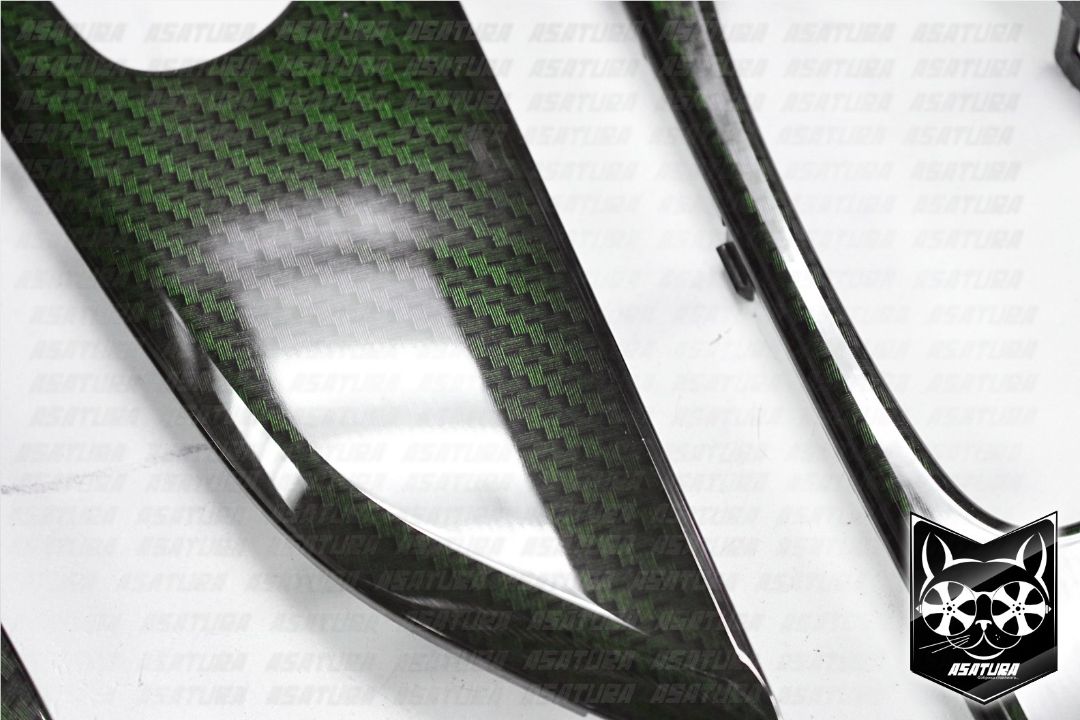 Nissan Qashqai - Аквапринт зеленый карбон