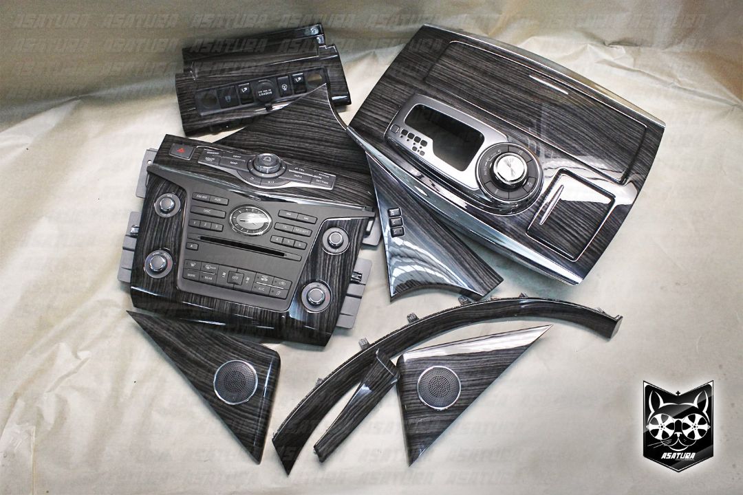 Infiniti QX 80 - Аквапринт серое прямое дерево