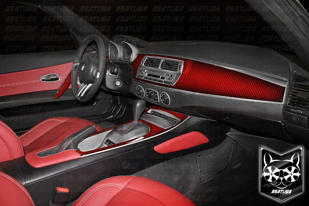 BMW Z4 - Карбон красный с серым