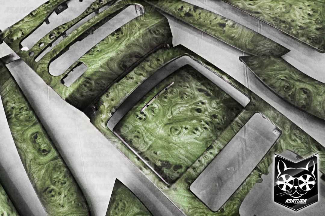 Infiniti QX 70 - Аквапринт зеленое дерево