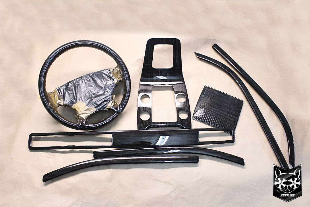 Volvo S80 - Аквапринт черное дерево