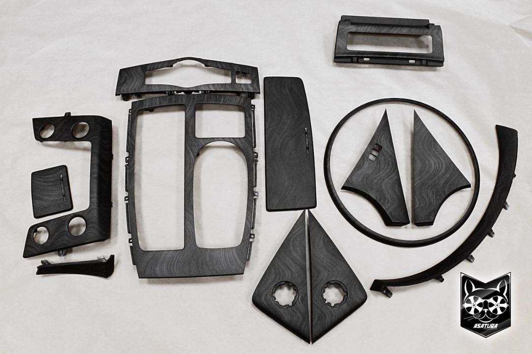 Infiniti QX 80 - Аквапринт темное матовое дерево