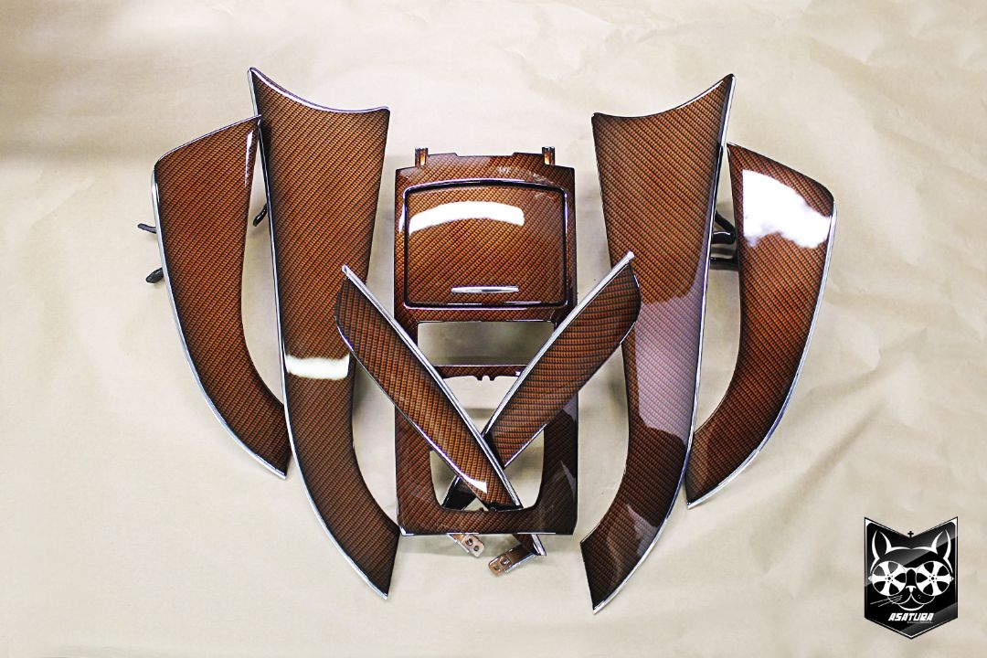 Infiniti QX 35 - Аквапринт оранжевый карбон