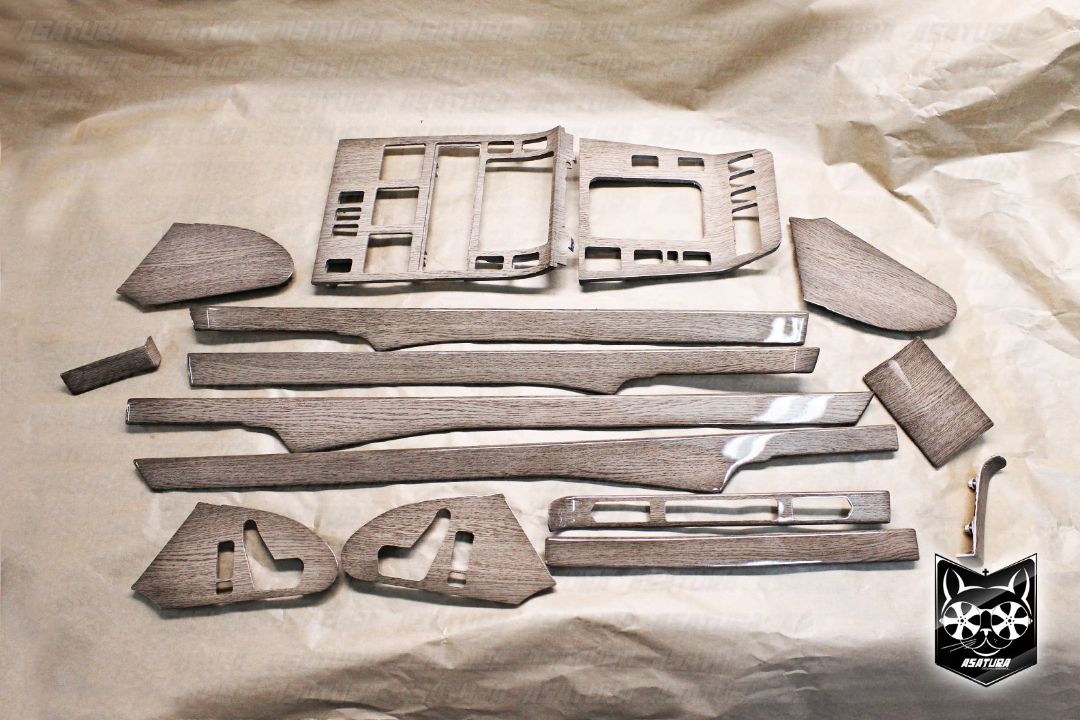 Mercedes-Benz W140 - Аквапринт дерево