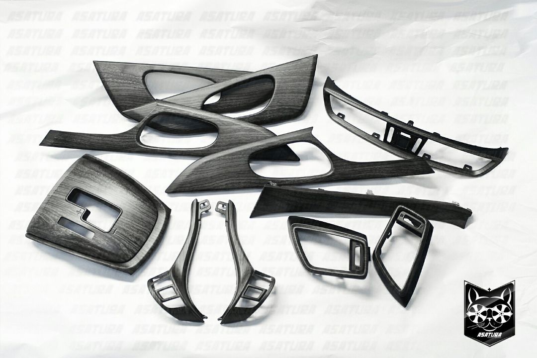 Nissan Qashqai - Аквапринт темное матовое дерево