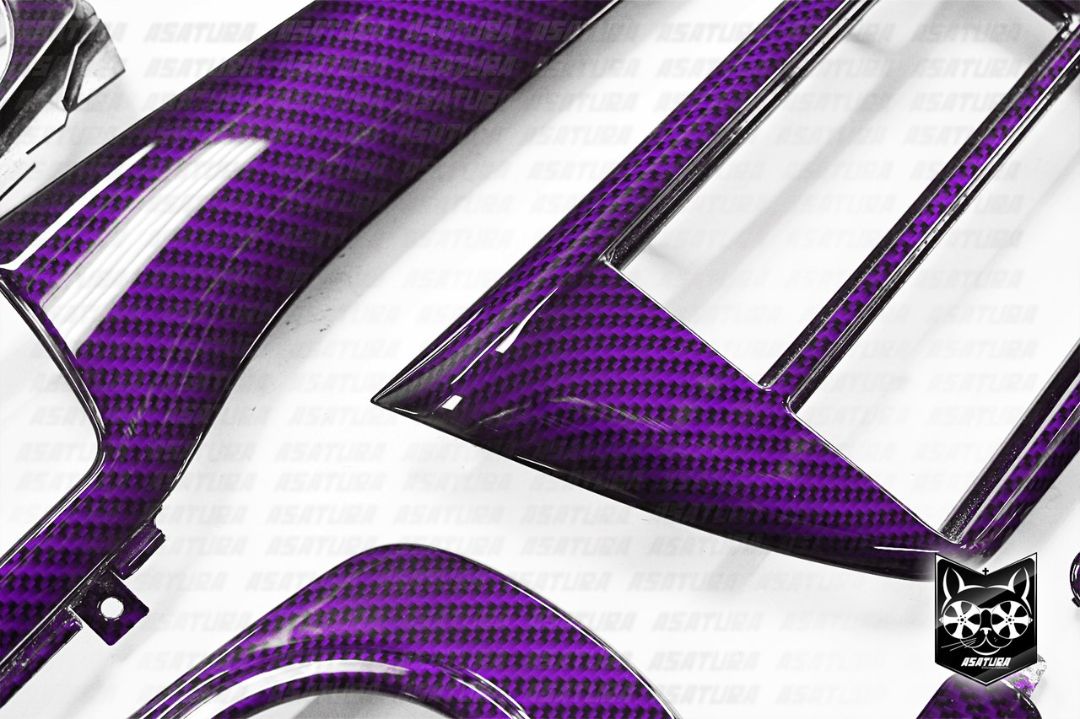 Mitsubishi Lancer 9 - Аквапринт фиолетовый карбон